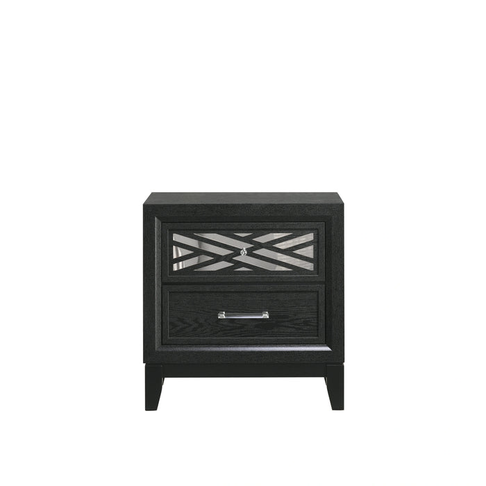 OBSIDIAN NIGHTSTAND-BLACK