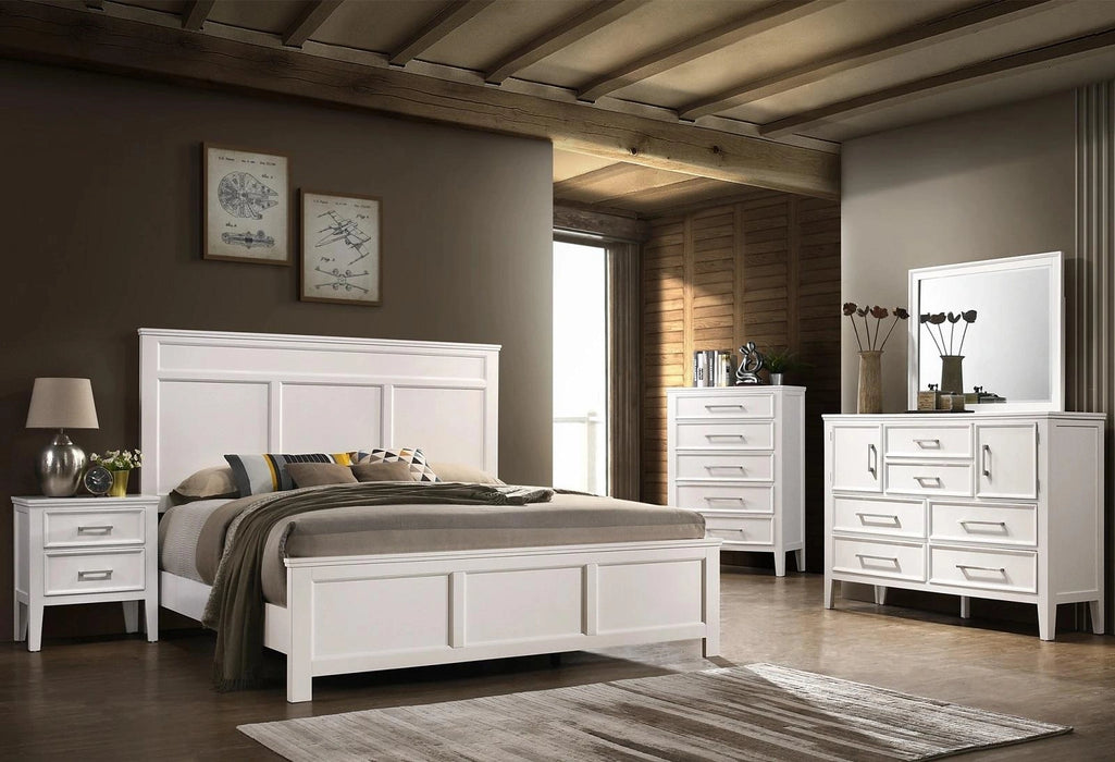 New Classic Furniture Andover Queen Bed in White