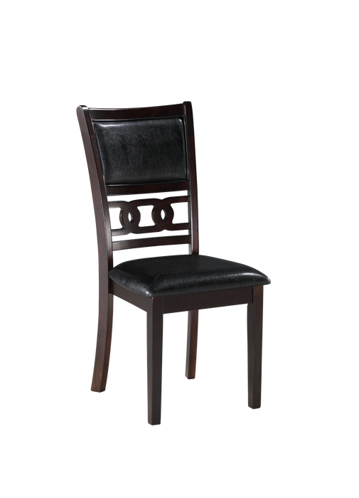 GIA 5PC 48" RECT. DINING TABLE & 4 CHAIRS-EBONY