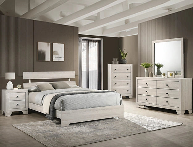 Atticus Platform Bed White