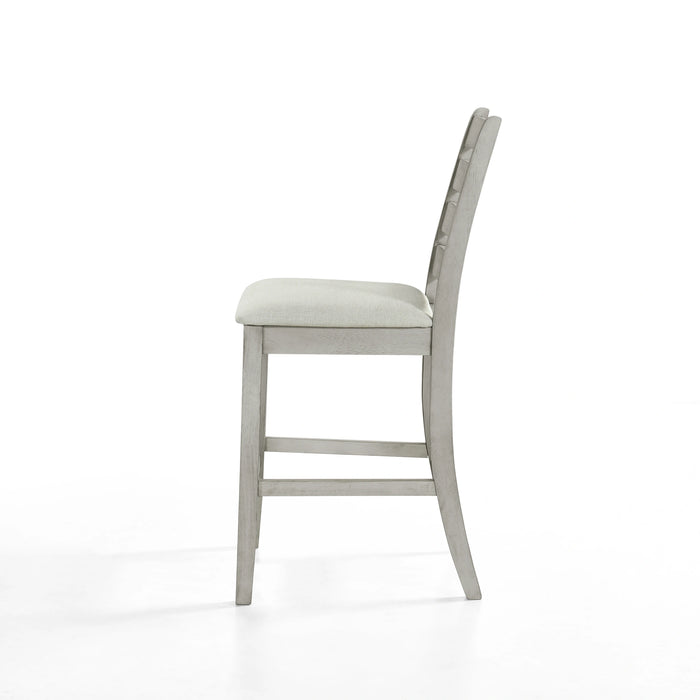 PASCAL LADDERBACK COUNTER CHAIR (2 Per Carton)-DRIFTWOOD