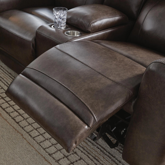 Crossplex Power Reclining Loveseat with Console