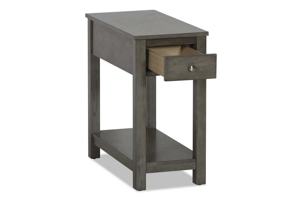 NOAH END TABLE WITH DRAWER-GRAY