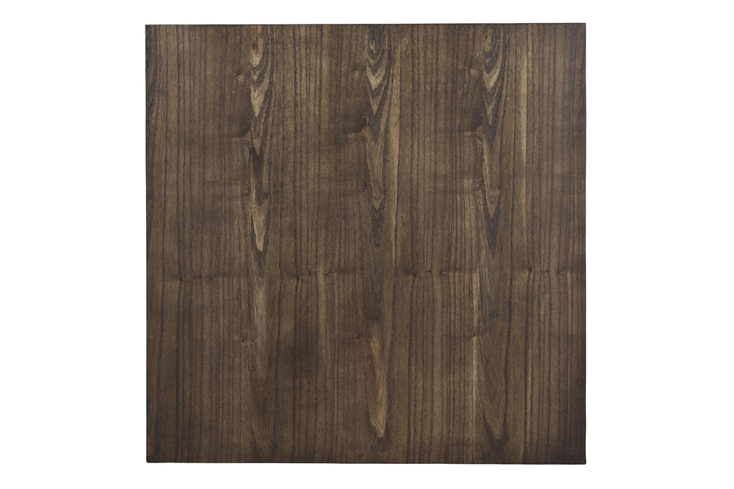 DERBY COUNTER TABLE & 4 STOOLS (SET) - CHOCOLATE