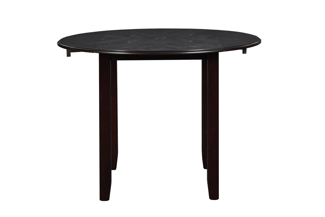 GIA 42" DINING DROP LEAF TABLE W/2 CHAIRS-EBONY