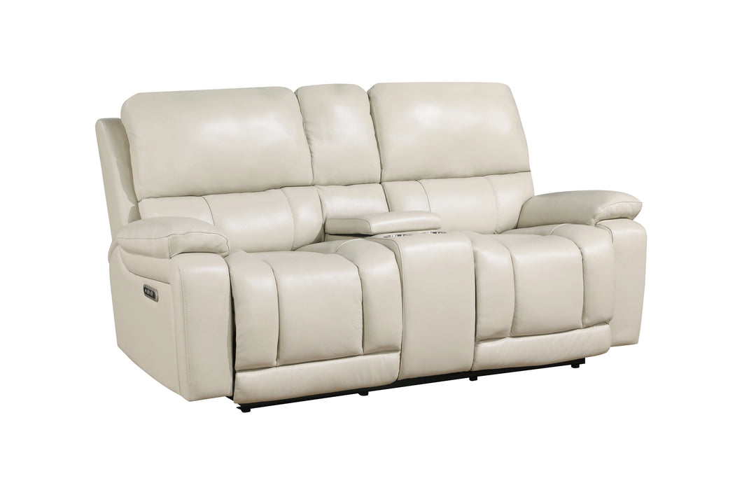 CICERO CONSOLE LOVESEAT W/ PWR FR & HR-CREAM