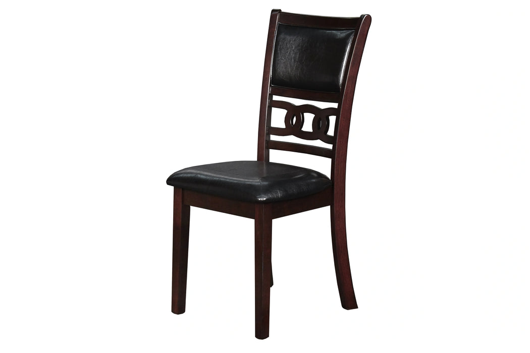 GIA 42" DINING DROP LEAF TABLE W/2 CHAIRS-EBONY