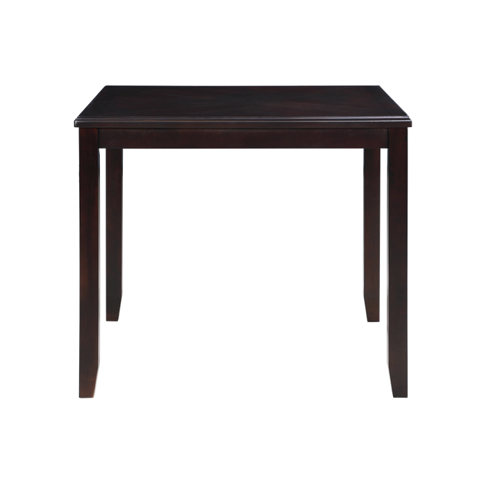 GIA 5PC 42" SQUARE COUNTER TABLE & 4 CHAIRS-EBONY