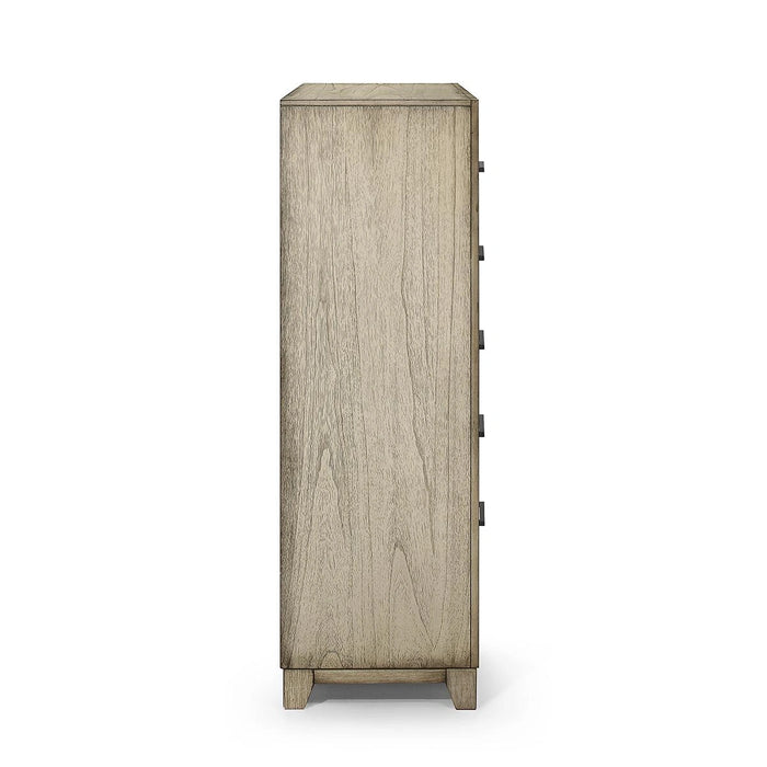 New Classic Furniture Ashland 5 Drawer Chest in Rustic White