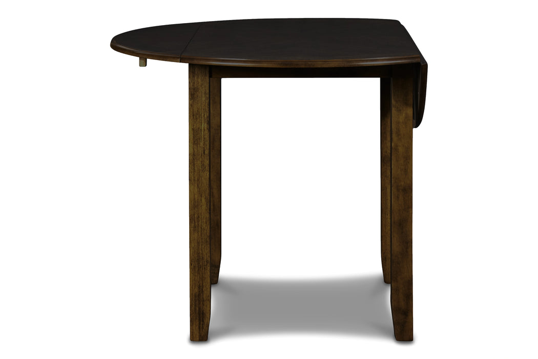 GIA 42" DINING DROP LEAF TABLE W/2 CHAIRS-BROWN