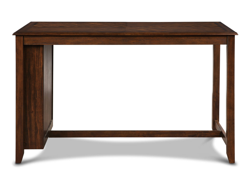 AMY 60" COUNTER TABLE+CHAIRS W/STG (5 PC) -CHERRY