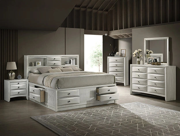 Emily Dresser Mirror White