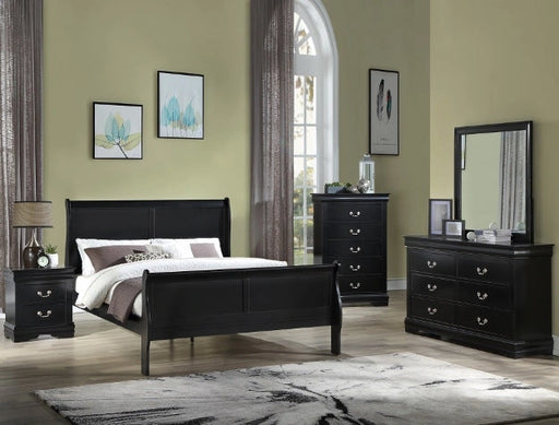 Crown Mark Furniture Louis Philip Drawer Chest in Black image
