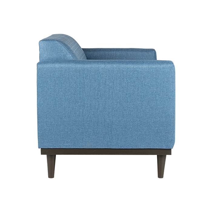AIDEN LOVESEAT W/2 THROW PILLOWS-BLUE