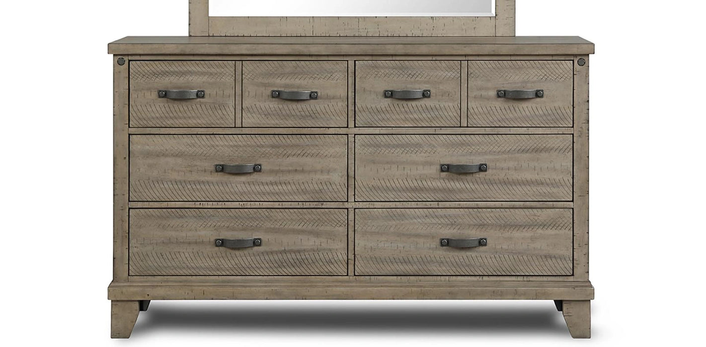New Classic Furniture Marwick 8 Drawer Dresser in Sand