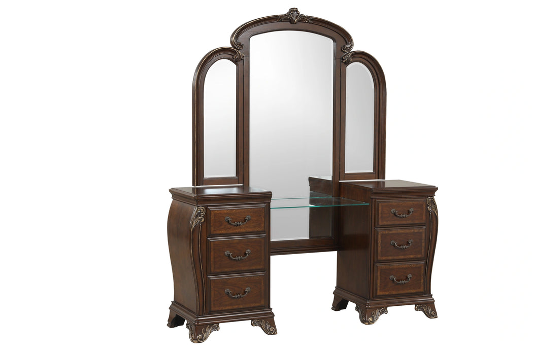 MONTECITO VANITY MIRROR - CHERRY