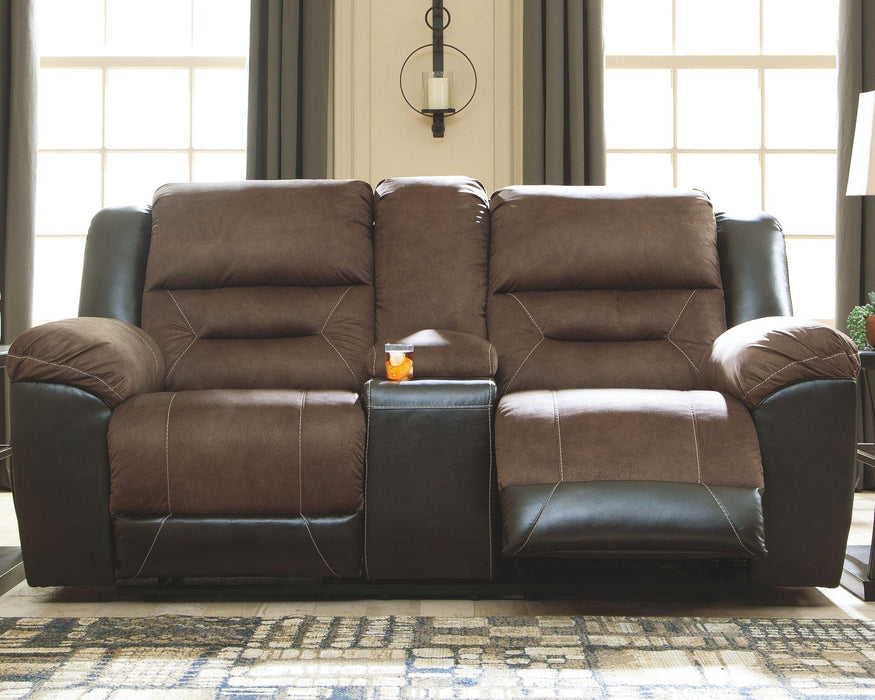 Earhart - Dbl Rec Loveseat W/console