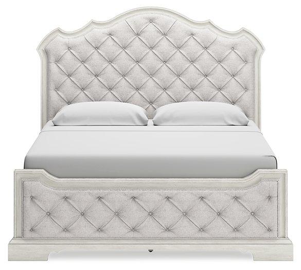 Arlendyne Antique White California King Upholstered Bed