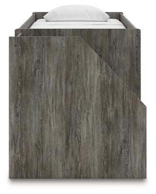 Frandern Loft Bed with Bookcase and Drawer Storage