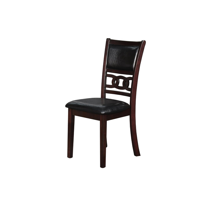 GIA 42" DINING DROP LEAF TABLE W/2 CHAIRS-EBONY