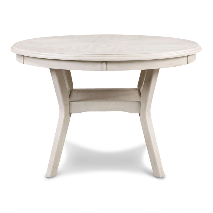 AMY 5PC ROUND DINING SET- BISQUE