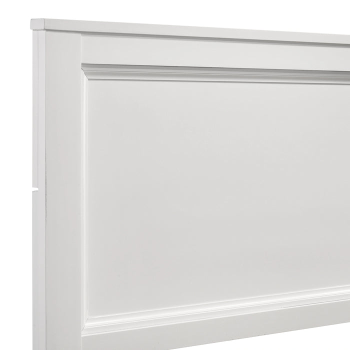 ARIES 6/6 EK PANEL BED-HB/FB/RAILS-WHITE
