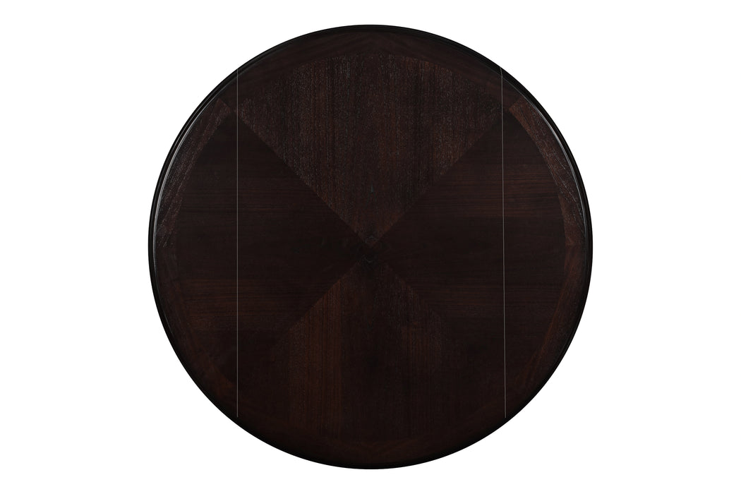 GIA 42" COUNTER DROP LEAF TABLE W/2 CHAIRS-EBONY