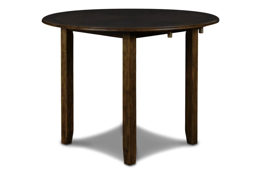 GIA 42" DINING DROP LEAF TABLE W/2 CHAIRS-BROWN