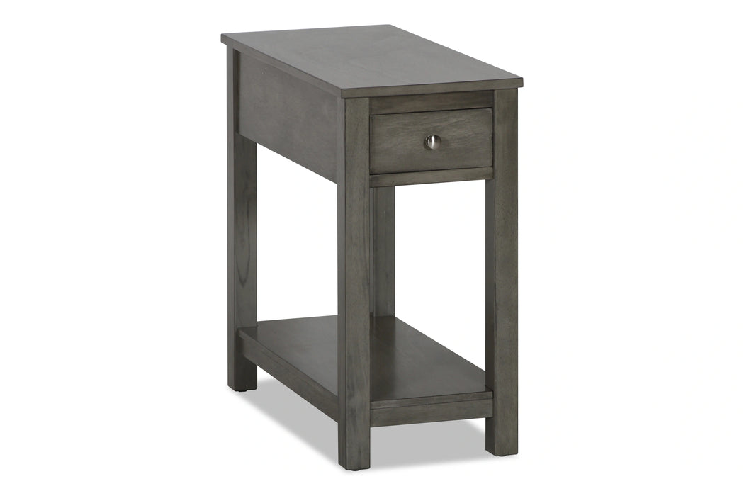 NOAH END TABLE WITH DRAWER-GRAY