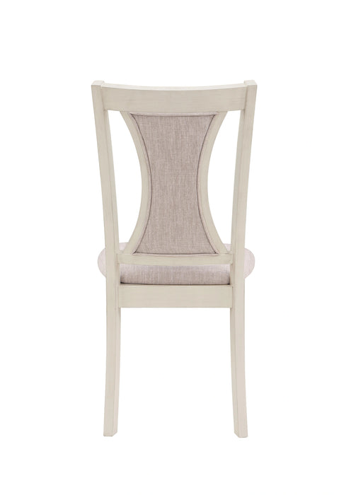 HUDSON 60" RECTANGLE DINING TABLE & 4 CHAIR S-BROWN/CREME