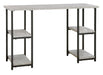 Lazabon - Home Office Desk - Double-shelf Pedestal image