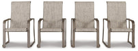 Beach Front Beige Sling Arm Chair (Set of 4) image