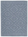 Finnwell Blue 5'3" x 7' Rug image