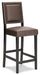 Benmara Brown/Dark Brown Bar Height Bar Stool image