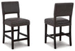Leektree Gray/Brown Counter Height Bar Stool image