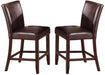 Crown Mark Ferrara Counter Height Chair in Dark Brown (Set of 2) 2723S-24 image