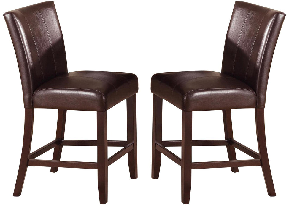 Crown Mark Ferrara Counter Height Chair in Dark Brown (Set of 2) 2723S-24 image